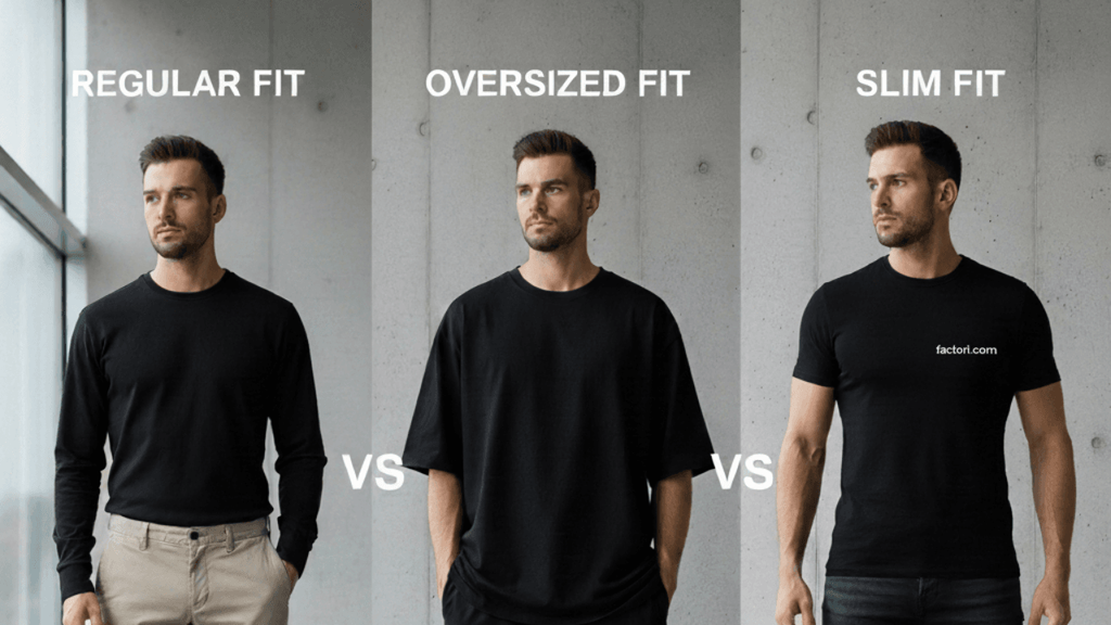 Why the Same T-Shirt Size Can Fit Differently Across Brands Regular Vs Oversized Vs Slim Fit 1024x576
